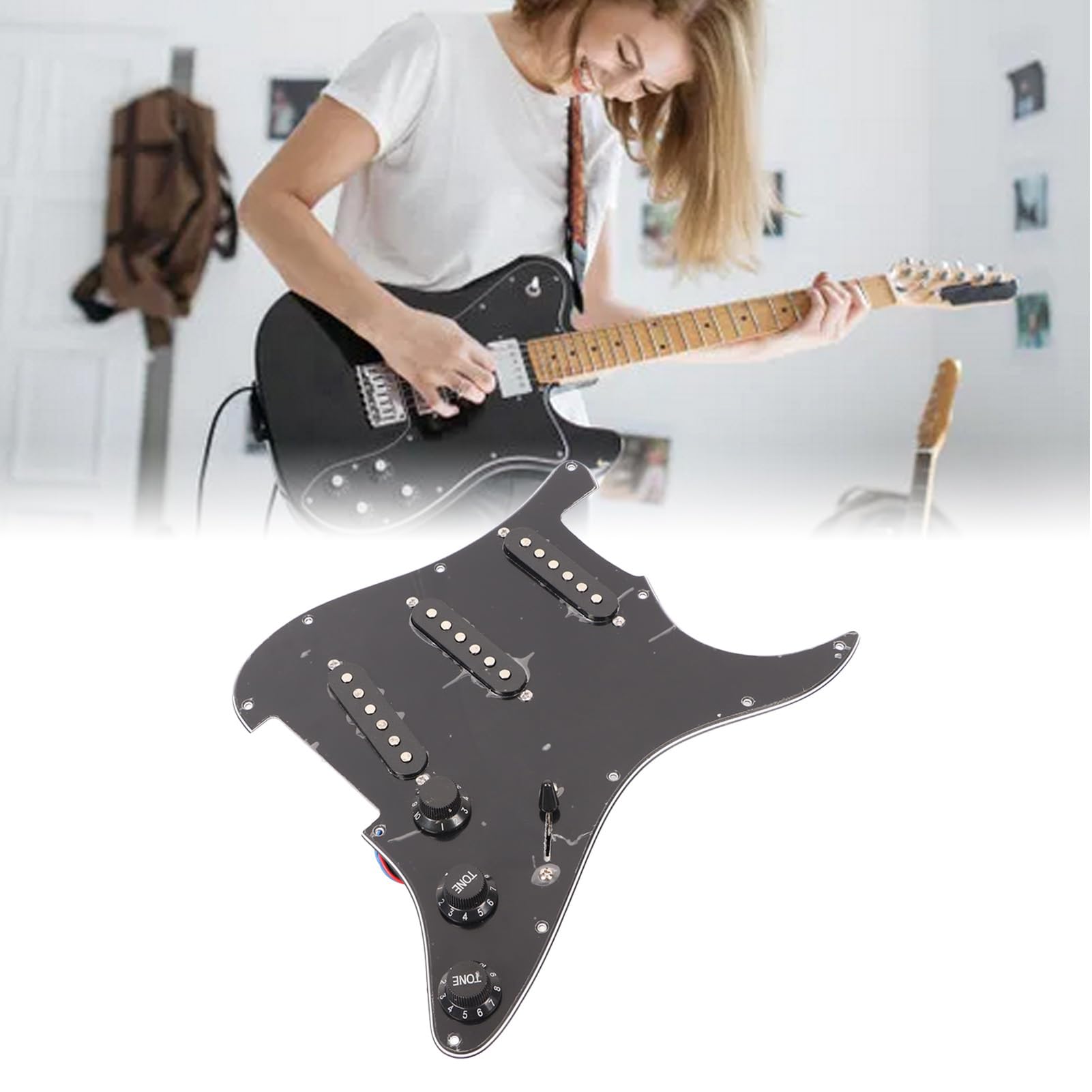 ブラックエレキギター シングルコイル【現状品】 Amazon.co.jp: エレキギターピックアップ、シングルコイルクリア